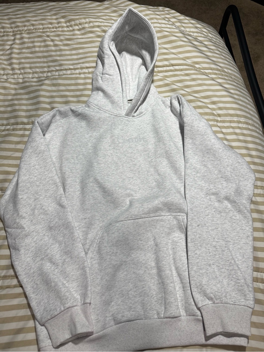 Comfort Light Heather Gray Pullover Hoodie Men’s XL
